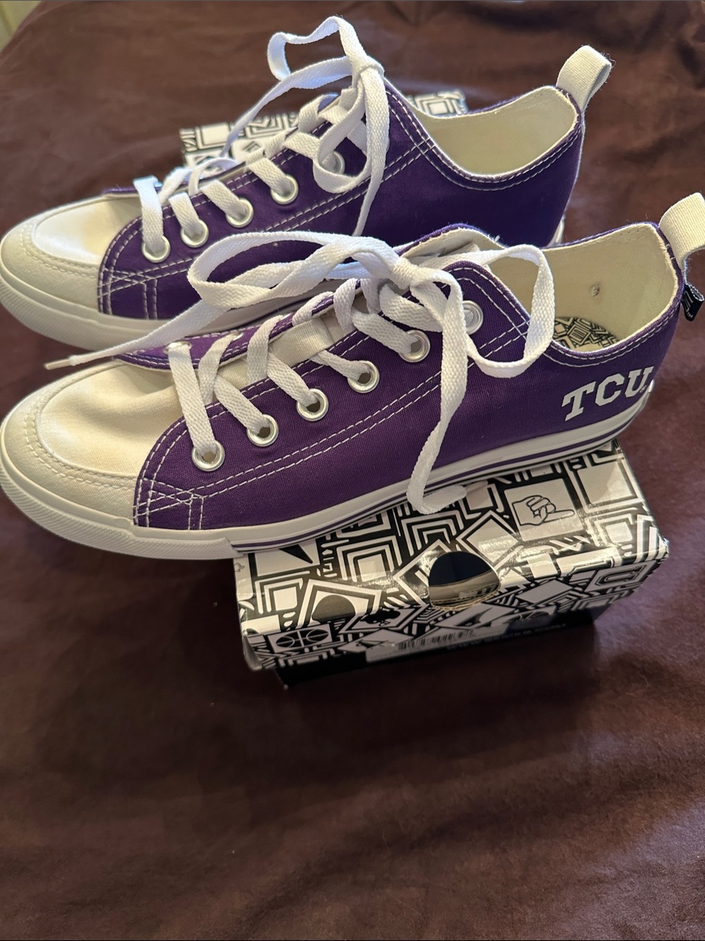 TCU Purple Sneakers